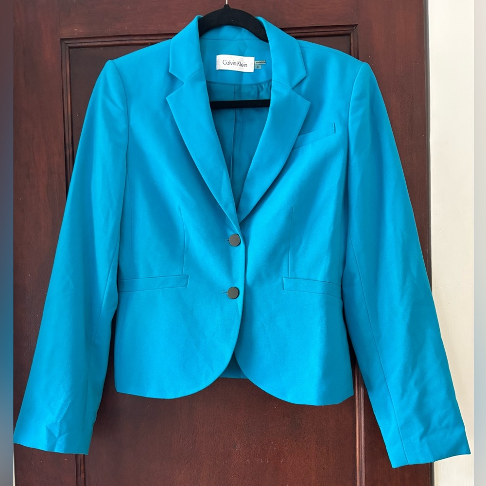 Calvin Klein Women's Bright Blue Blazer
